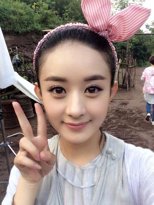 赵丽颖圆脸图片,甜美与知性的完美融合